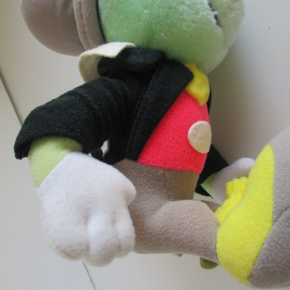 JIMINY CRICKET w/ umbrella Disney 8" tall sitting PLUSH Stuffed Animal - Picture 12 of 17